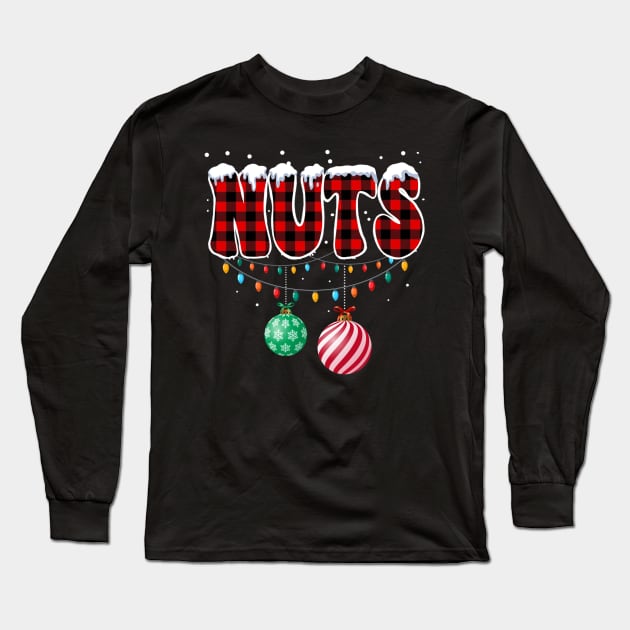 Chest Nuts Christmas Matching Couple Chestnuts Long Sleeve T-Shirt by fenektuserslda